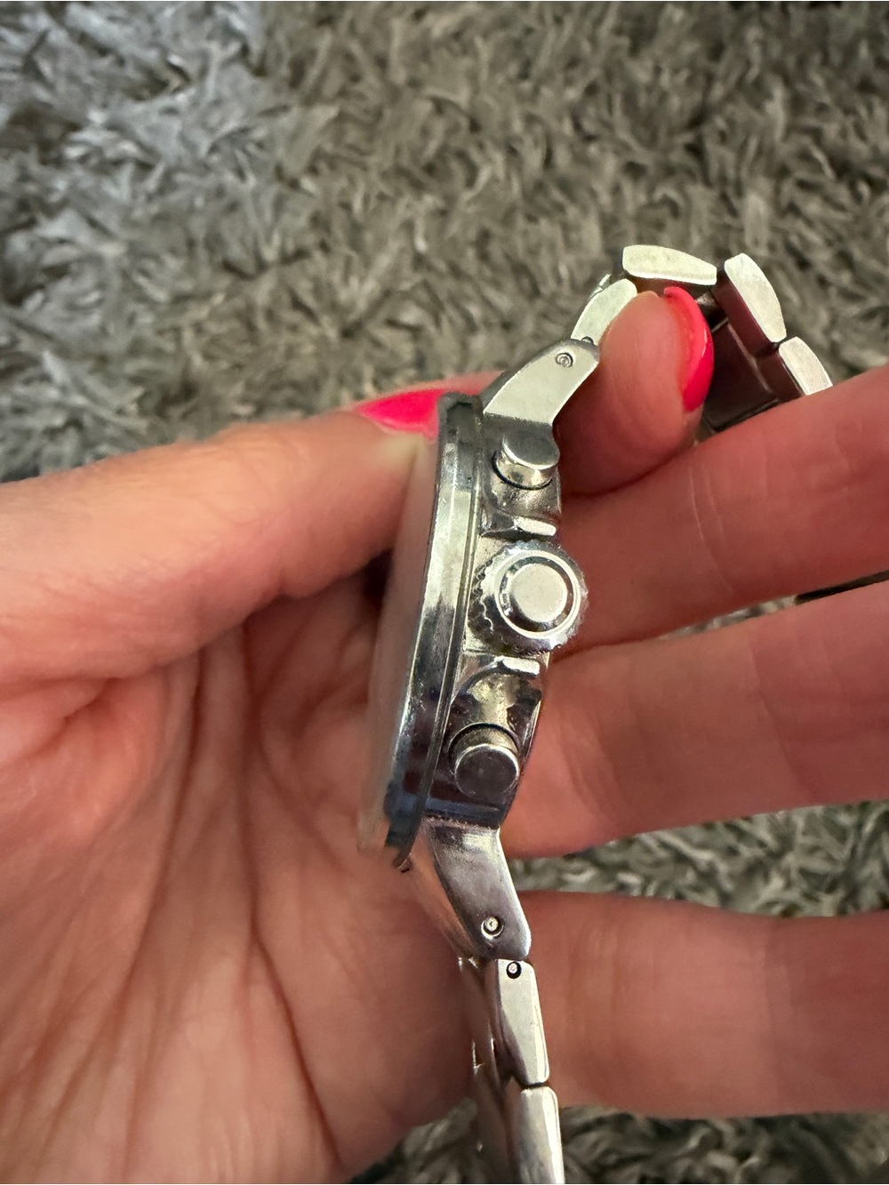 DKNY Silver/White Crystal-Trim Chronograph Watch - Picture 2 of 10